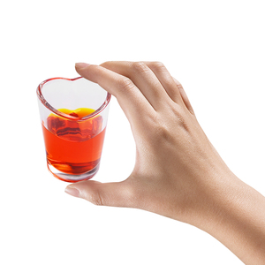 SNW Logo personnalisé personnalisé clair Sexy en forme de coeur cristal <span class=keywords><strong>Tequila</strong></span> Mini gobelet verres à liqueur whisky Snifter tasses - Product Image 5