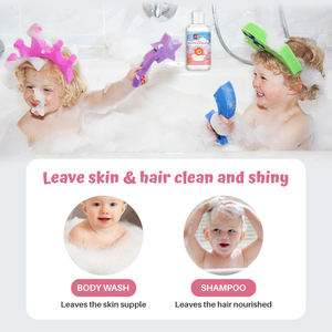 Großhandel natürliche Extrakt Milch 2 in 1 Dusch gel für Kinder Kinder Haar & Körper waschen - Product Image 3