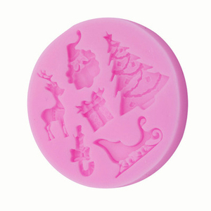 Giáng sinh loạt sô cô la khuôn 6 khoang thân thiện với môi trường Cây giáng sinh hình Elk đường biến Silicone khuôn - Product Image 3