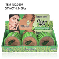 Vente en gros OEM Poudre compacte pressée Big Siza 3 teintes de maquillage complet pour peau foncée