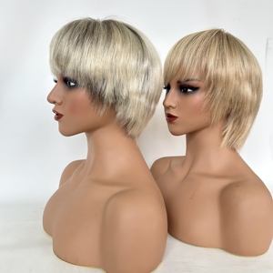 Parrucca in Capelli Umani Veri di Alta Qualità con Base Mono, Corta, Disponibile in Diversi Colori per Abbinarla a Diversi Stili Naturali - Vendita all'Ingrosso Diretta dalla Fabbrica - Product Image 6