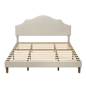 Lit moderne et simple, style nuage, pour la maison ou l'hôtel, tissu doux rembourré, taille king, réglable avec fonction massage - Product Image 5