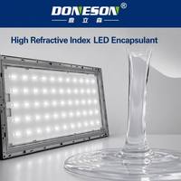 Silicone phénylique à indice de réfraction élevé pour l'encapsulation de puces LED, haute transparence, stabilité thermique, faible contrainte, anti-jaunissement