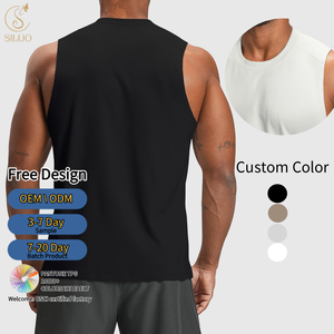 <span class=keywords><strong>Camiseta</strong></span> Deportiva Personalizada para Hombre, <span class=keywords><strong>Camiseta</strong></span> <span class=keywords><strong>sin</strong></span> <span class=keywords><strong>Mangas</strong></span> de Fútbol, Secado Rápido, Transpirable, para Gimnasio, Fitness, Chaleco Deportivo Informal para Correr - Product Image 4