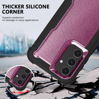 Coque de téléphone hybride anti-poussière robuste pour coques arrière Samsung Galaxy S24