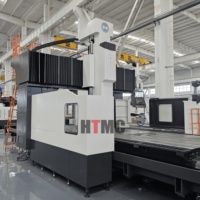 Centre d'usinage CNC automatique de type portique DVP, 3-4 mètres carrés, robuste, pour fraisage vertical, lit coulissant pour découpe de métaux BT50