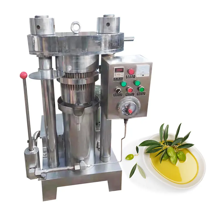 Prensa de extracción de aceite de oliva hidráulica industrial planta de fabricación automática para Oliva
