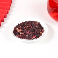 Sachets de tisane de fleurs d'hibiscus de qualité supérieure, sans caféine naturelle, compatibles végétaliens, 30 paquets pour une hydratation quotidienne