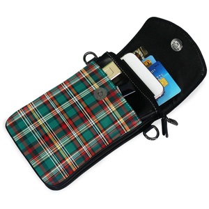 กระเป๋าหนังสะพายข้างผู้หญิงแบบพิมพ์โลโก้ตามสั่ง แฟชั่นสำหรับใส่โทรศัพท์มือถือใบเล็ก - Product Image 4