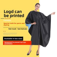 Cape de Coiffure Imperméable en Polyester pour Salons – Protection pour Téléphone et Tablier de Coiffeur pour Permanente et Coloration – Fourniture Directe Usine
