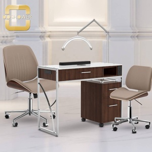 Silla de Taburete técnico Fábrica de silla de cliente de spa de <span class=keywords><strong>uñas</strong></span> a prueba de acetona para esteticistas Taburete rodante - Product Image 5