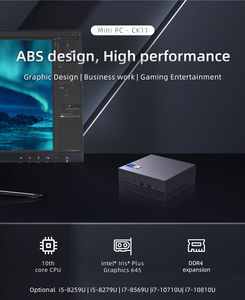 มินิพีซีจากโรงงานแกนคอมพิวเตอร์ขนาดเล็ก I7 10810U <span class=keywords><strong>4</strong></span>.20GHz I5 10210U I3 10110U 32G DDR4 RAM 512G M.2 NVMe SSD GAMING PC Type C MINI - Product Image 6