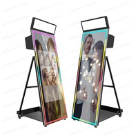 Miroir de 72 pouces intégré dans un moniteur LCD de 43 pouces caméra reflex numérique léger miroir magique machine à selfie photomaton avec mini PC