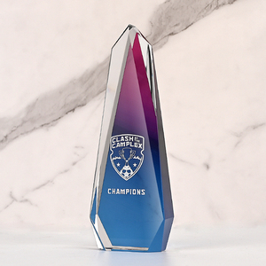 Jy màu in ấn cá nhân đánh giá cao giải thưởng pha lê Trophy Kinh doanh Quà tặng cho kỷ niệm - Product Image 1