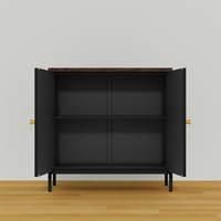 Armoire de rangement en métal, buffet moderne en acier, pliable, multifonctionnel, pour salon, salle à manger, entrée, cuisine