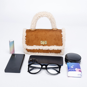 Bolso cuadrado pequeño de felpa PU, bolso retro estilo <span class=keywords><strong>Mirad</strong></span>, bolso de hombro elegante y versátil - Product Image 3
