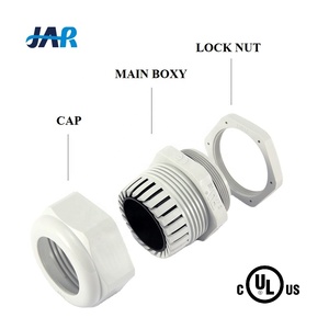 JAR M12 M16 M20 M25 M32 M40 M50 M63 entrada de <span class=keywords><strong>cable</strong></span> de plástico V0 corte caucho de silicona sellado nylon IP 68 prensaestopas dividido - Product Image 2