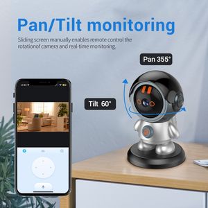 Caméra <span class=keywords><strong>IP</strong></span> WiFi <span class=keywords><strong>ESCAM</strong></span> PT302 Robot 3MP avec détection humanoïde et appel en un clic (prise EU) - Product Image 2