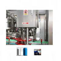 Jus de boisson carbonatée à petite échelle de haute technologie boisson énergisante bière vin ligne de production de machine de remplissage de boîte de conserve en aluminium