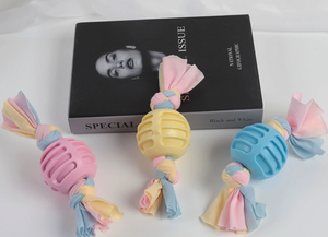 Jouets pour animaux de compagnie en TPR à nœuds, durables, écologiques, interactifs et mignons, vendus en gros. - Product Image 2