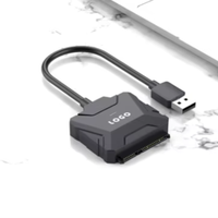 Adaptador de Cable USB 3.0 de Alta Velocidad a SATA, Conector de 22 Pines para SSD/HDD de 2.5/3.5 Pulgadas, Convertidor de Transferencia de Datos Externos