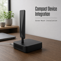 Antenne WiFi 2.4G 5.8G à fixation par vis, gain de fréquence personnalisé pour routeurs et appareils sans fil
