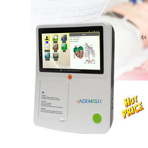 ECG layar sentuh portabel ECG 3 kanal, untuk pemantauan kesehatan jantung presisi - Product Image 1