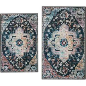 2025 New Arrival Retro Distressed <b>Indoor</b> Door <b>Mat</b> Non-Slip Entrance Rug Quick Absorbent <b>Welcome</b> <b>Mats</b> for Home Kitchen 20\" X 32\" + Door - Product Image 1