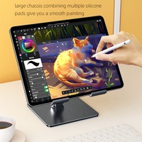 Support pour tablette iPad pour tous les téléphones, réglable en hauteur, en aluminium et acier carbone, support de bureau portable pour iPad
