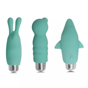 Mini vibratore della pallottola che salta le uova vibratore giocattoli del sesso delle donne piccolo fornitore di giocattoli del sesso del vibratore del silicone a forma di animale