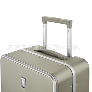 Luggage Trolley Case 4 <b>Wheels</b> PC Material <b>Lock</b> Closure Business Travel Dark Gray - Product Image 3