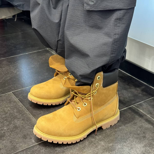 Stivali da Lavoro <span class=keywords><strong>Gialli</strong></span> di Alta Qualità, Uomo <span class=keywords><strong>Donna</strong></span>, Taglio Alto Metà, per Esterni e Cantiere, in Pelle Nabuk con Puntale in Acciaio - Product Image 3