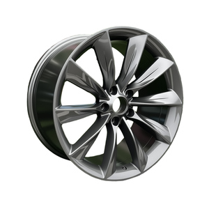Rust Free Good Heat Dissipation 18 Inch Auto Wheel Cast Silver Black 5x114.3 PCD Passenger Car Wheels for Model 3 Model Y - Product Image 1