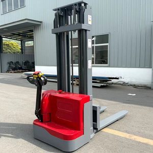 Gratis pengiriman palet tumpuk listrik Forklift pengangkat palet 1000kg 1500kg 2000kg harga tumpuk Semi elektrik - Product Image 1