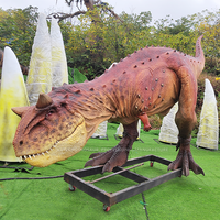 Carnotaurus à mouvements flexibles, dinosaures animatroniques réalistes, usine de dinosaures animatroniques de Zigong Kawah