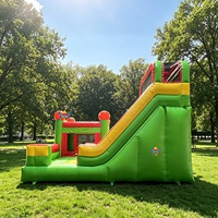 Château gonflable classique avec toboggan aquatique, château de saut personnalisé pour enfants, meilleur choix pour les entreprises de location