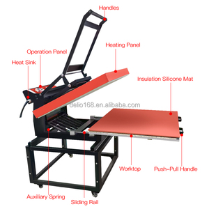 Custom Size 80 X 100 Large Format Sublimation Heat Press Machine Easy-to-Operate Manual T-shirt Press