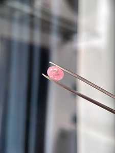 Pietre Preziose Sintetiche Anster Taglio Ovale 1-20ct Colore Rosa Chiaro Effetto Ghiaccio Frantumato per Gioielli - Product Image 4