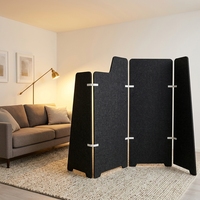 Paravent autoportant traditionnel en fibre de polyester 100 % écologique, imperméable et ignifuge pour usage intérieur en hôtel