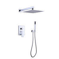 Ensemble de douche suspendu en acier inoxydable de haute qualité avec mitigeur encastré pour salle de bain