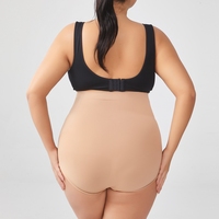 Panty de Talla Grande Sin Costuras para Uso Diario de Tejido de Punto con Corte Alto para Mujer Faja Moldeadora Reductora de Abdomen y Cintura
