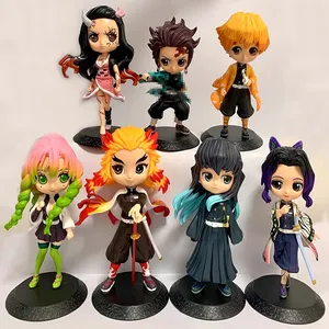 Various designs 9-16cm PVC Figure Toys Popular Designs Anime Demon Slayer Tanjiro Nezuko Rengoku Action figures for Anime Funs