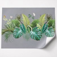 Papier peint mural personnalisé avec des feuilles de palmier vertes, papier peint botanique pour chambre à coucher moderne, hôtel, salon, décoration murale intérieure