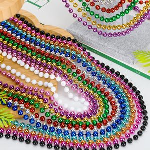 Collane Di Perline Mardi Gras 76 Cm – 48 Pezzi In 8 Colori Per Feste, Parate E Decorazioni