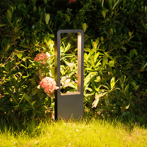 Lampe de jardin extérieure étanche à LED, design géométrique abstrait, style européen COB - Product Image 1