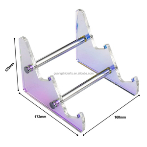 Cầu Vồng Acrylic 3 Tier Bàn phím đứng óng ánh Acrylic bàn phím máy tính kệ giá - Product Image 2