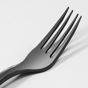 1000 fourchettes en plastique noir jetables, couverts pour restaurants, traiteurs, plats <span class=keywords><strong>à</strong></span> emporter, extra résistantes, en PP biodégradable, modernes - Product Image 5