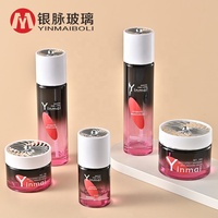 Ensemble d'emballages de luxe pour soins de la peau, flacon de sérum en verre vide, pot de crème, emballage personnalisé, logo privé, cosmétique OEM