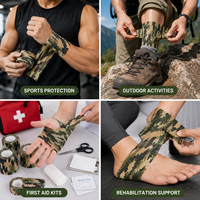 Cinta Elástica de Camuflaje Autoadhesiva Personalizada, No Tejida, para Caza y Defensa Personal