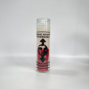 Bougies d'église en verre blanches naturelles en <span class=keywords><strong>cire</strong></span> <span class=keywords><strong>de</strong></span> <span class=keywords><strong>soja</strong></span>, en pots cylindriques, bougies orthodoxes, vente en gros, 7 jours, <span class=keywords><strong>pour</strong></span> activités religieuses - Product Image 6